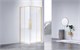 VINCEA Slim-N Душевой уголок квадратный размер 90x90 см, двери раздвижные, профиль - брашированное золото / стекло - прозрачное VSS-4SN900CLG - фото 318202