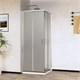 VINCEA City Душевой уголок прямоугольный размер 100x90 см, двери раздвижные, профиль - хром / стекло - текстурное VSS-5CT9010MT - фото 318224