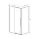 VINCEA Slim-N Душевой уголок прямоугольный размер 130x80 см, двери раздвижные, профиль - вороненая сталь / стекло - прозрачное VSR-4SN8013CLGM - фото 318289