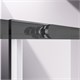 VINCEA Slim-N Душевой уголок прямоугольный размер 130x90 см, двери раздвижные, профиль - вороненая сталь / стекло - прозрачное VSR-4SN9013CLGM - фото 318300