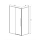 VINCEA Slim-N Душевой уголок прямоугольный размер 140x80 см, двери раздвижные, профиль - брашированное золото / стекло - прозрачное VSR-4SN8014CLG - фото 318319