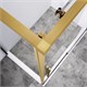 VINCEA Slim-N Душевой уголок прямоугольный размер 140x90 см, двери раздвижные, профиль - брашированное золото / стекло - прозрачное VSR-4SN9014CLG - фото 318329