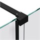 VINCEA Walk in WSL Душевая перегородка ширина 120 см, профиль - черный / стекло - янтарь VSW-1WSL120GSB - фото 318422