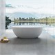 VINCEA Ванна Solid Surface VBT-6S01MW, 1700*750*550, белый мат., слив-перелив в комплекте VBT-6S01MW - фото 319103
