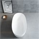 VINCEA Ванна Solid Surface VBT-6S01MW, 1700*750*550, белый мат., слив-перелив в комплекте VBT-6S01MW - фото 319104
