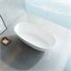VINCEA Ванна Solid Surface VBT-6S01MW, 1700*750*550, белый мат., слив-перелив в комплекте VBT-6S01MW - фото 319105