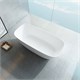 VINCEA Ванна Solid Surface VBT-6S02MW, 1700*720*550, белый мат., слив-перелив в комплекте VBT-6S02MW - фото 319109