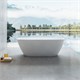 VINCEA Ванна Solid Surface VBT-6S02MW, 1700*720*550, белый мат., слив-перелив в комплекте VBT-6S02MW - фото 319110
