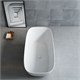 VINCEA Ванна Solid Surface VBT-6S02MW, 1700*720*550, белый мат., слив-перелив в комплекте VBT-6S02MW - фото 319111