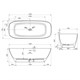VINCEA Ванна Solid Surface VBT-6S02MW, 1700*720*550, белый мат., слив-перелив в комплекте VBT-6S02MW - фото 319112
