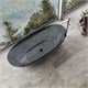 VINCEA Ванна прозрачна VBT-6T01B, 1700*750*550, цвет черный VBT-6T01B - фото 319123