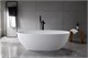 VINCEA Ванна Solid Surface VBT-4S01MW, 1700*760*560, белый мат., слив-перелив в комплекте VBT-4S01MW - фото 319131