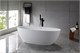 VINCEA Ванна Solid Surface VBT-4S01MW, 1700*760*560, белый мат., слив-перелив в комплекте VBT-4S01MW - фото 319132