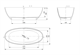 VINCEA Ванна Solid Surface VBT-4S01MW, 1700*760*560, белый мат., слив-перелив в комплекте VBT-4S01MW - фото 319134