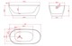 VINCEA Ванна акриловая VBT-601-1700, 1700*800*580, цвет белый, щелевой перелив VBT-601-1700 - фото 319151