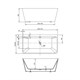 VINCEA Ванна акриловая VBT-425-1700 1700*800*600, цвет белый, щелевой перелив VBT-425-1700 - фото 319171