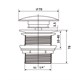 VINCEA Донный клапан с керамической крышкой DBS0-216MC, капучино мат. крышка, без перелива DBS0-216MC - фото 319298