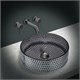 VINCEA Раковина стеклянная VBS-5GL03, 400*400*125, накладная, цвет черный VBS-5GL03 - фото 319342