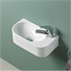 VINCEA Раковина керамическая VBS-506R, 400*215*120, подвесная, цвет белый, правая VBS-506R - фото 319369