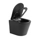 VINCEA Piatti Унитаз подвесной Piatti VT1-11SMB, цвет черный матовый, ультратонкое soft-close сиденье VT1-11SMB