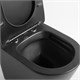 VINCEA Piatti Унитаз подвесной Piatti VT1-11SMB, цвет черный матовый, ультратонкое soft-close сиденье VT1-11SMB