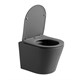 VINCEA Piatti Унитаз подвесной Piatti VT1-11SMA, цвет антрацит матовый, ультратонкое soft-close сиденье VT1-11SMA - фото 319615