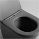 VINCEA Piatti Унитаз подвесной Piatti VT1-11SMA, цвет антрацит матовый, ультратонкое soft-close сиденье VT1-11SMA - фото 319619