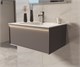 VINCEA База под раковину Elise 800 подвесная, 2 выкатных ящика soft close, серый матовый VMC-4EL800MG