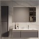 VINCEA База под раковину Elise 1200 подвесная, правая, 2 выкатных ящика soft close, серый матовый VMC-4EL120MG-R
