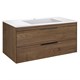 VINCEA База под раковину Chiara 2D 1000 подвесная, 2 выкатных ящика soft-close, T.Oak VMC-2C2100TO - фото 320025