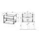 VINCEA База под раковину Chiara 600 подвесная, 1 выкатной ящик soft-close, C.Oak VMC-2C600CO