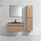 VINCEA База под раковину Chiara 1000 подвесная, 1 выкатной ящик soft-close, N.Oak VMC-2C100NO - фото 320181