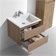 VINCEA База под раковину Luka 600 подвесная, 2 выкатных ящика soft-close, N.Oak VMC-2L600NO - фото 320227