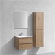 VINCEA База под раковину Luka 600 подвесная, 2 выкатных ящика soft-close, N.Oak VMC-2L600NO - фото 320228