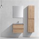 VINCEA База под раковину Luka 600 подвесная, 2 выкатных ящика soft-close, N.Oak VMC-2L600NO - фото 320232