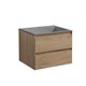 VINCEA База под раковину Luka 600 подвесная, 2 выкатных ящика soft-close, N.Oak VMC-2L600NO - фото 320233