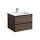 VINCEA База под раковину Luka 600 подвесная, 2 выкатных ящика soft-close, R.Oak VMC-2L600RO - фото 320242