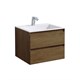 VINCEA База под раковину Luka 600 подвесная, 2 выкатных ящика soft-close, T.Oak VMC-2L600TO - фото 320252