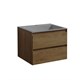 VINCEA База под раковину Luka 600 подвесная, 2 выкатных ящика soft-close, T.Oak VMC-2L600TO - фото 320254