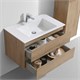 VINCEA База под раковину Luka 800 подвесная, 2 выкатных ящика soft-close, N.Oak VMC-2L800NO - фото 320285