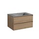 VINCEA База под раковину Luka 800 подвесная, 2 выкатных ящика soft-close, N.Oak VMC-2L800NO - фото 320291