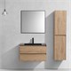 VINCEA База под раковину Luka 800 подвесная, 2 выкатных ящика soft-close, N.Oak VMC-2L800NO - фото 320293
