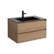 VINCEA База под раковину Luka 800 подвесная, 2 выкатных ящика soft-close, N.Oak VMC-2L800NO - фото 320294