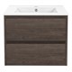 VINCEA База под раковину Gio 600 подвесная, 2 выкатных ящика soft-close, R.Oak VMC-2G600RO - фото 320394