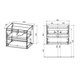 VINCEA База под раковину Gio 600 подвесная, 2 выкатных ящика soft-close, R.Oak VMC-2G600RO - фото 320395