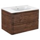 VINCEA База под раковину Vico 800 подвесная, 2 выкатных ящика soft close, R.Wood VMC-2V800RW - фото 320541