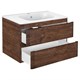 VINCEA База под раковину Vico 800 подвесная, 2 выкатных ящика soft close, R.Wood VMC-2V800RW - фото 320542