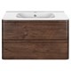 VINCEA База под раковину Vico 800 подвесная, 2 выкатных ящика soft close, R.Wood VMC-2V800RW - фото 320543