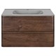 VINCEA База под раковину Vico 800 подвесная, 2 выкатных ящика soft close, R.Wood VMC-2V800RW - фото 320544