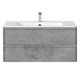 VINCEA База под раковину Vico 1000 подвесная, 2 выкатных ящика soft close, Beton VMC-2V100BT